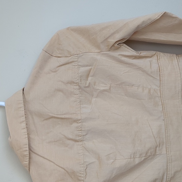 NWT New York and Company XXS Petite Button Up Orange Shirt Roll Tab Sleeves - Picture 12 of 16